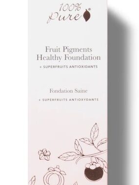 100% Pure Fruit Pigments Healthy Foundation - Pink & White Packaging